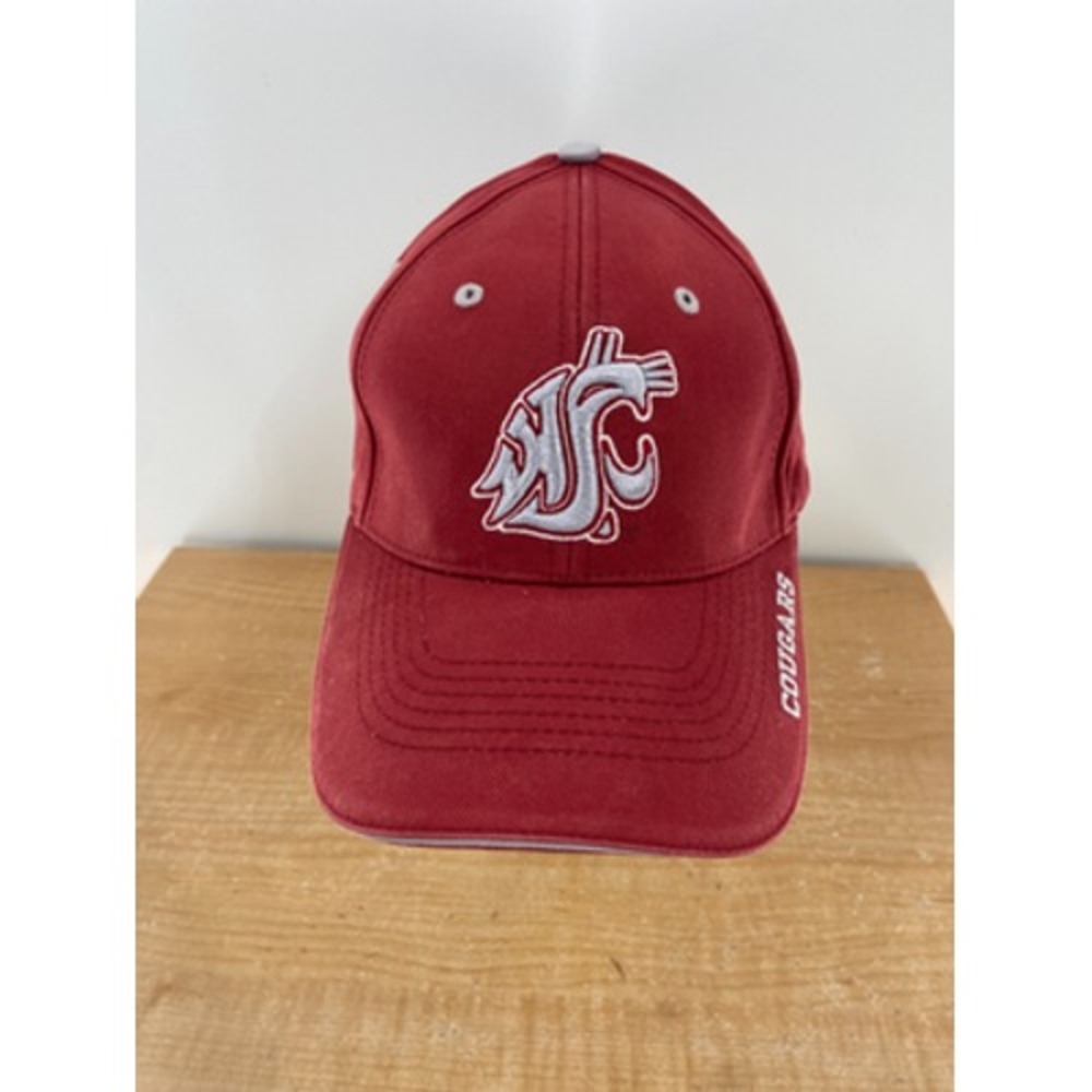 Washington State Cougars Hat ML Caps Men's Adjustable Crimson Red Gray
